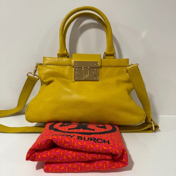 Tory Burch Yellow Handbag - Picture 1 of 16